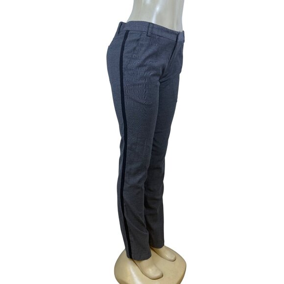 My Pants Women’s Gray Cotton & Viscose Pants Slim Fit Side Stripe Size S - Picture 2 of 9